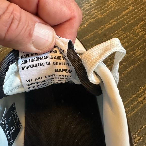 ABathing Ape Bape Sta Low color Black size 9 - Picture 12 of 16